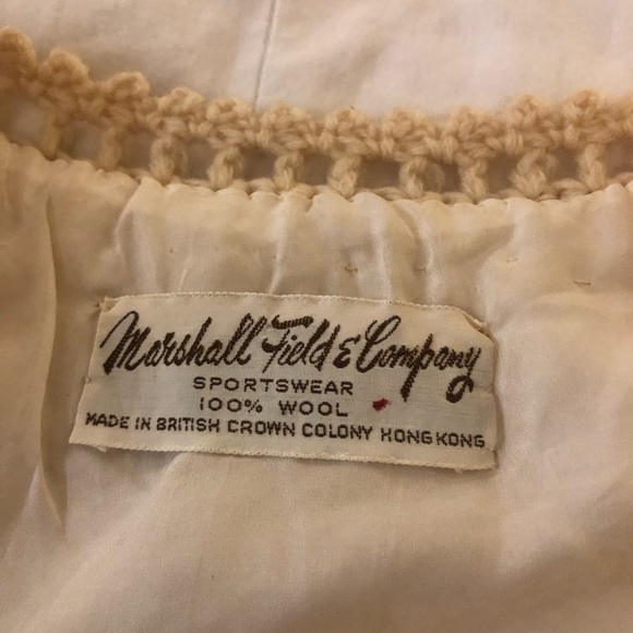 Vintage wool beaded floral vest EUC - Picture 2 of 9